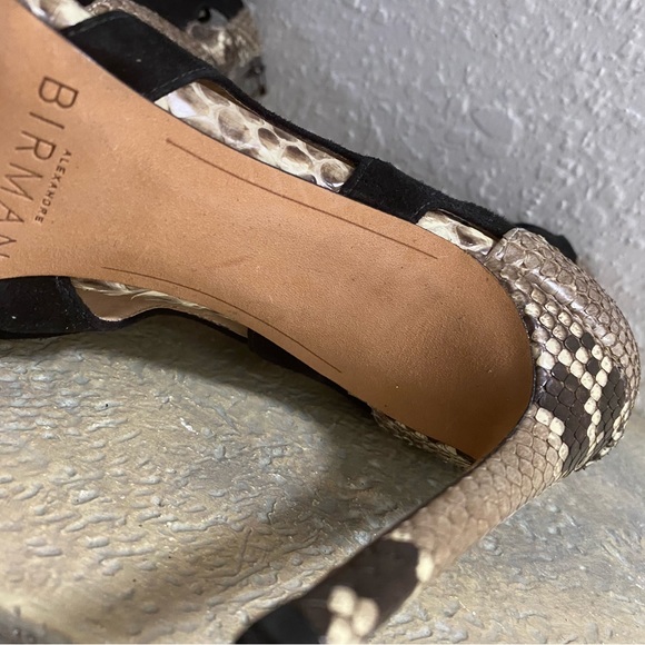 Birman Loretta Python & Suede Cutout Sandal Size 40